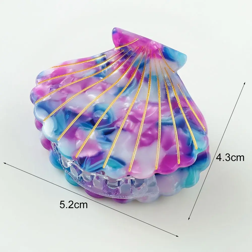 Lovely Shell Hair Clips Hairpins Women Acrylic Hair Claws Beach Barrette Beauty Hair Girl Ponytail Headwear Hair Accessories