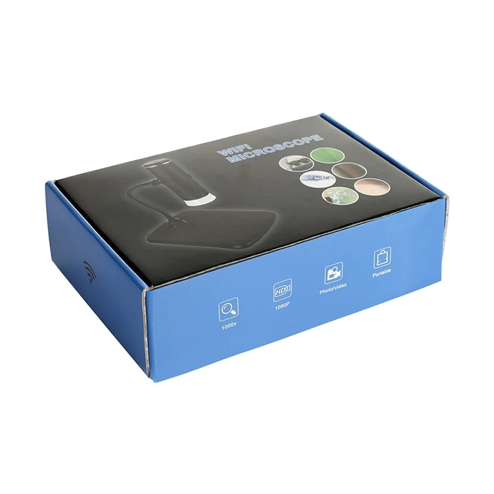 F210 WiFi Digital Microscope Wireless Portable HD 1080P with Adjustable LED and 50X to 1000X Zoom for Inspection