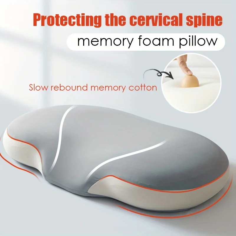 

Neck Pillow Zero Pressure Biological Based High Elastic Soft Foam Pillow Ergonomic Bed Pillow, Neck Support Pillow Bread Pillow