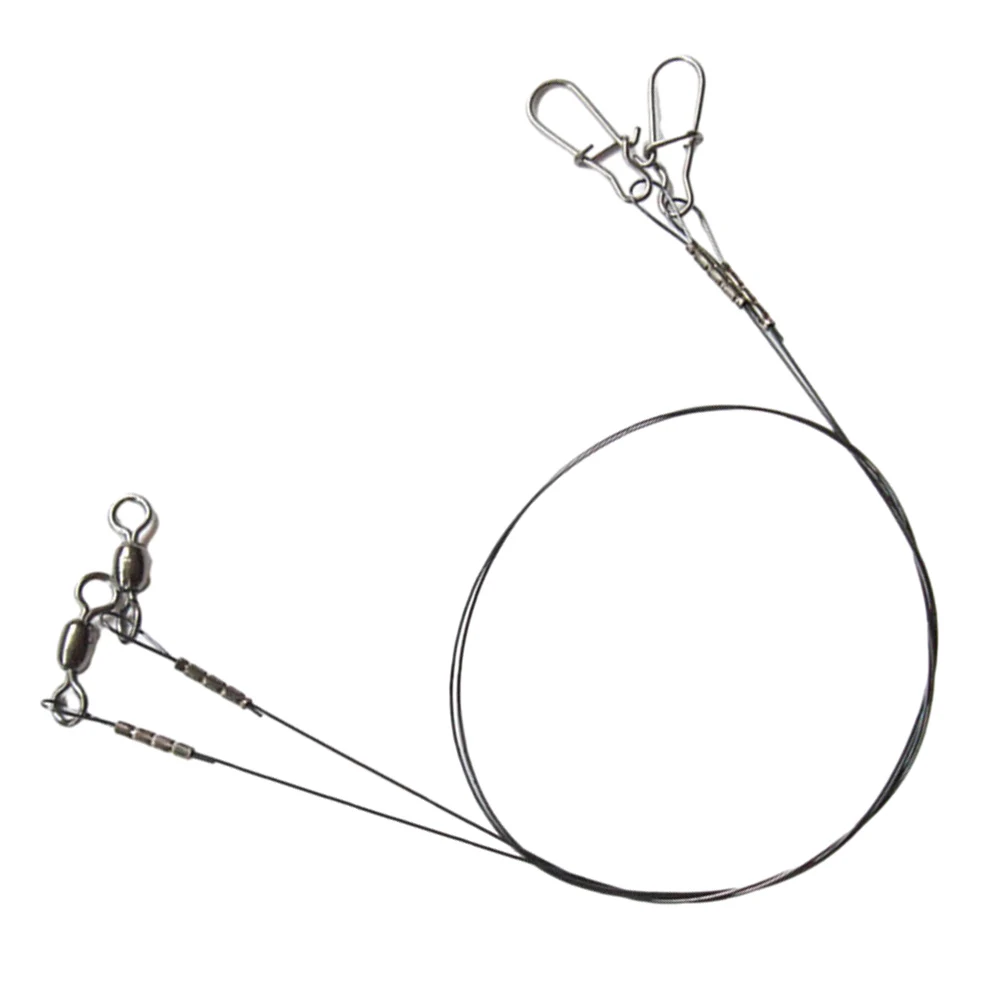 

2Pc Fishing Wire Leader Fishing Leader Line Carp Fishing Tackle Rig Artificial Bait Hook Line Leader Connector For Force 14-18kg