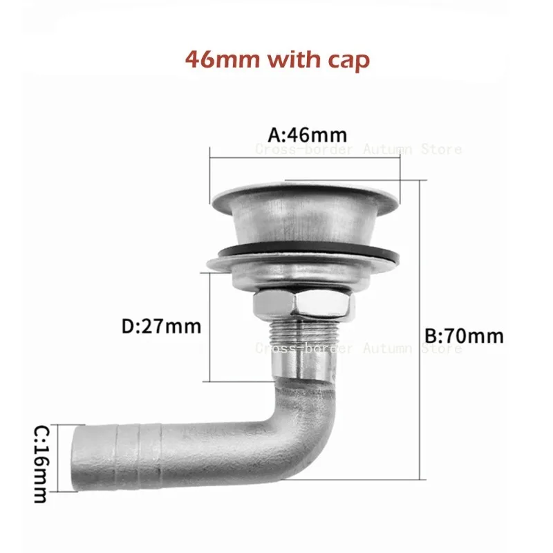 Fuel tank ventilation hole Stainless steel 316 vehicle maintenance accessories Exhaust port M16 vent refueling port