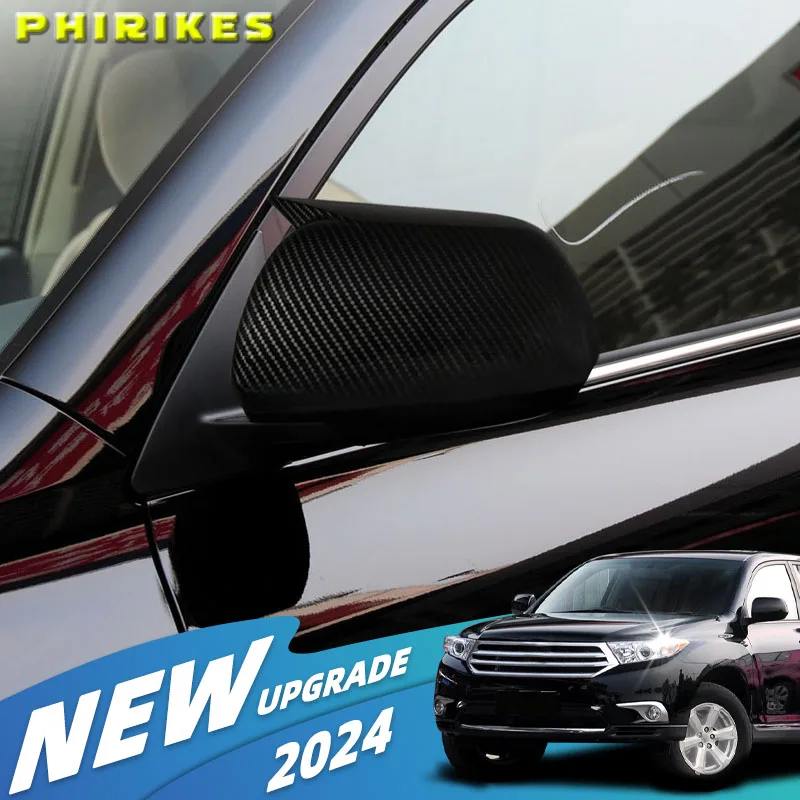 

Suitable for Toyota 08-13 Highlander modified horn rearview mirror cover decorative reverse mirror shell protection cover
