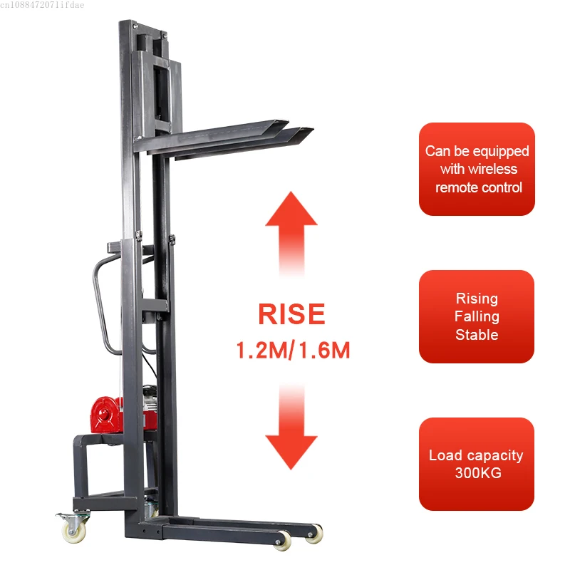 Gold SellerPortable 300kg Small Stage Sound Lift Stacker 1.2m/1.6m Detachable Forklift Condition New