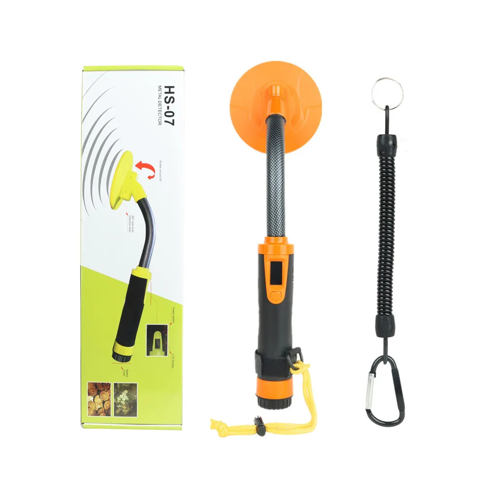 LCD Pin pointer Water Resistant Metal Detectors with Lanyard Treasure Hunting Unearthing Tool Accessories Buzzer Vibration