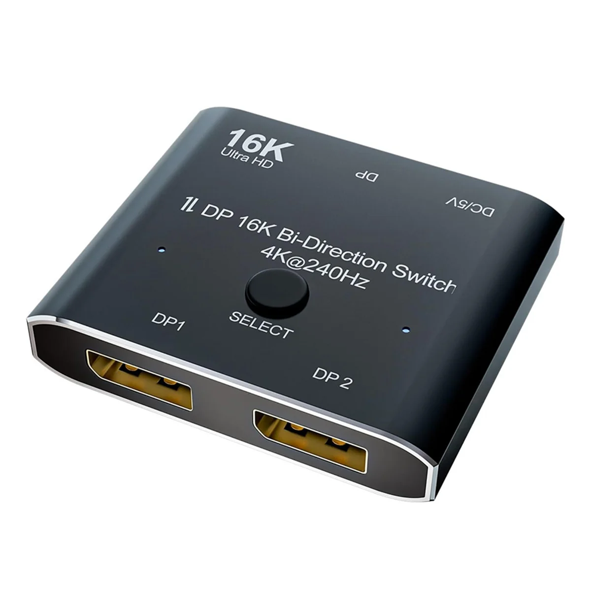 ABEP-DP16K Switch Bi-Direction 8K@120Hz 4K@240Hz Splitter Converter for Multiple Source Displays 16K DP Video Converter