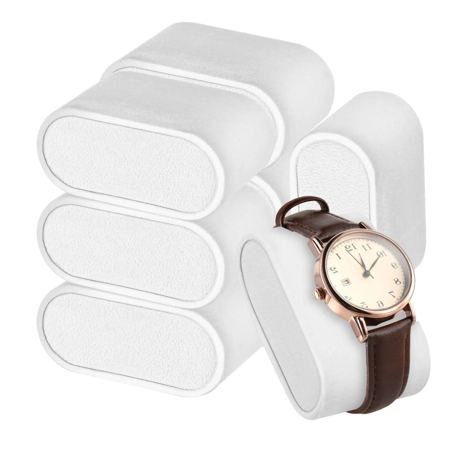 8Pcs Watch Display Pillow Set – Jewelry Organizer for Bracelets, Bangles, Chains & Watches, Home Collection
