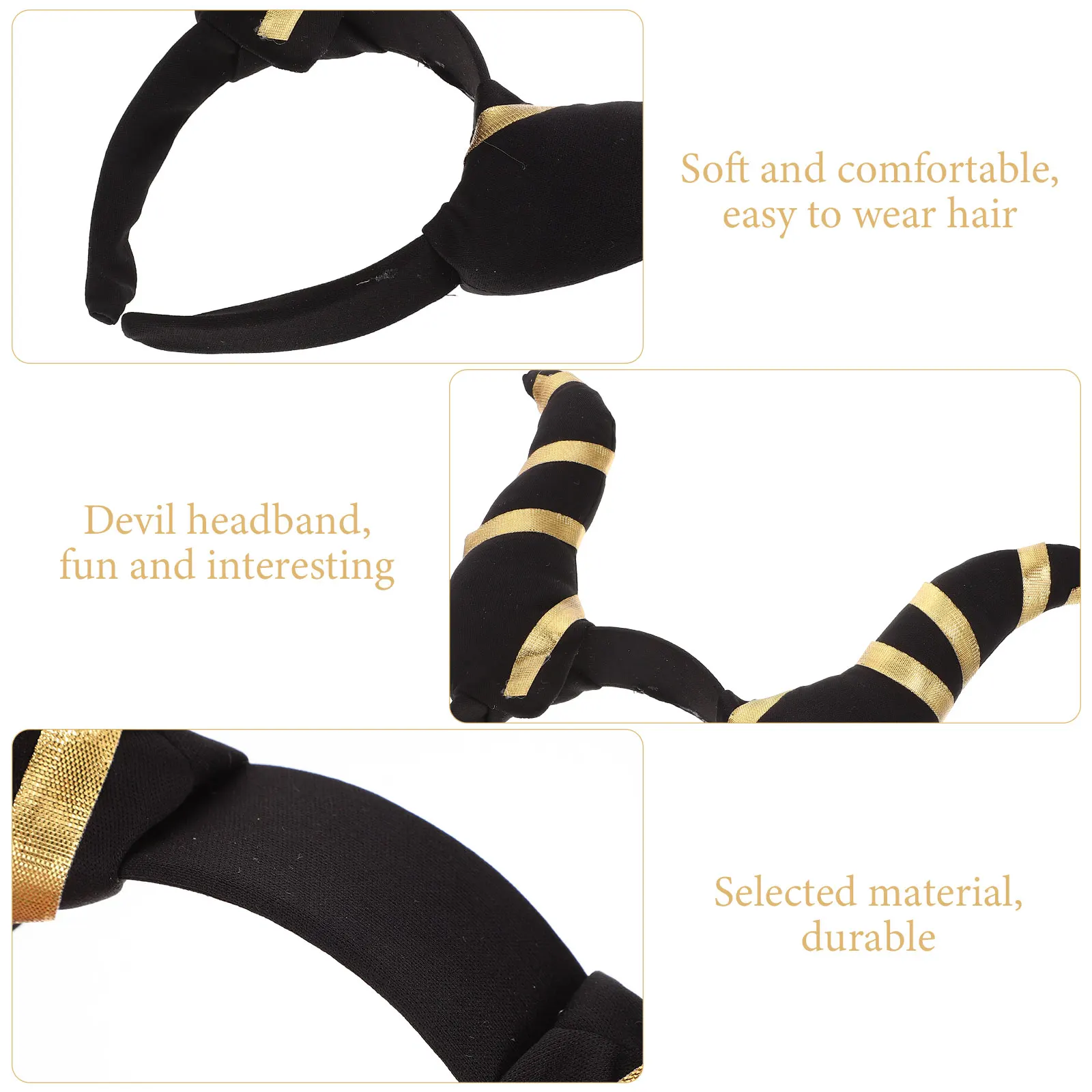 

Horn Headband Halloween Party Decoration Horn Hair Hoops Cosplay Costume Prop Funny Horns Party Accessory Halloween
