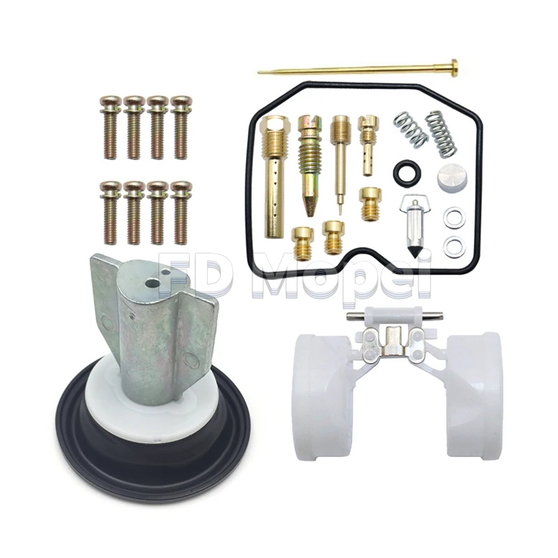 

For Kawasaki KLR250 1990-2005 Keihin CVK34 Carburetor Rebuild Repair Kit With Vacuum Diaphragm Piston Float