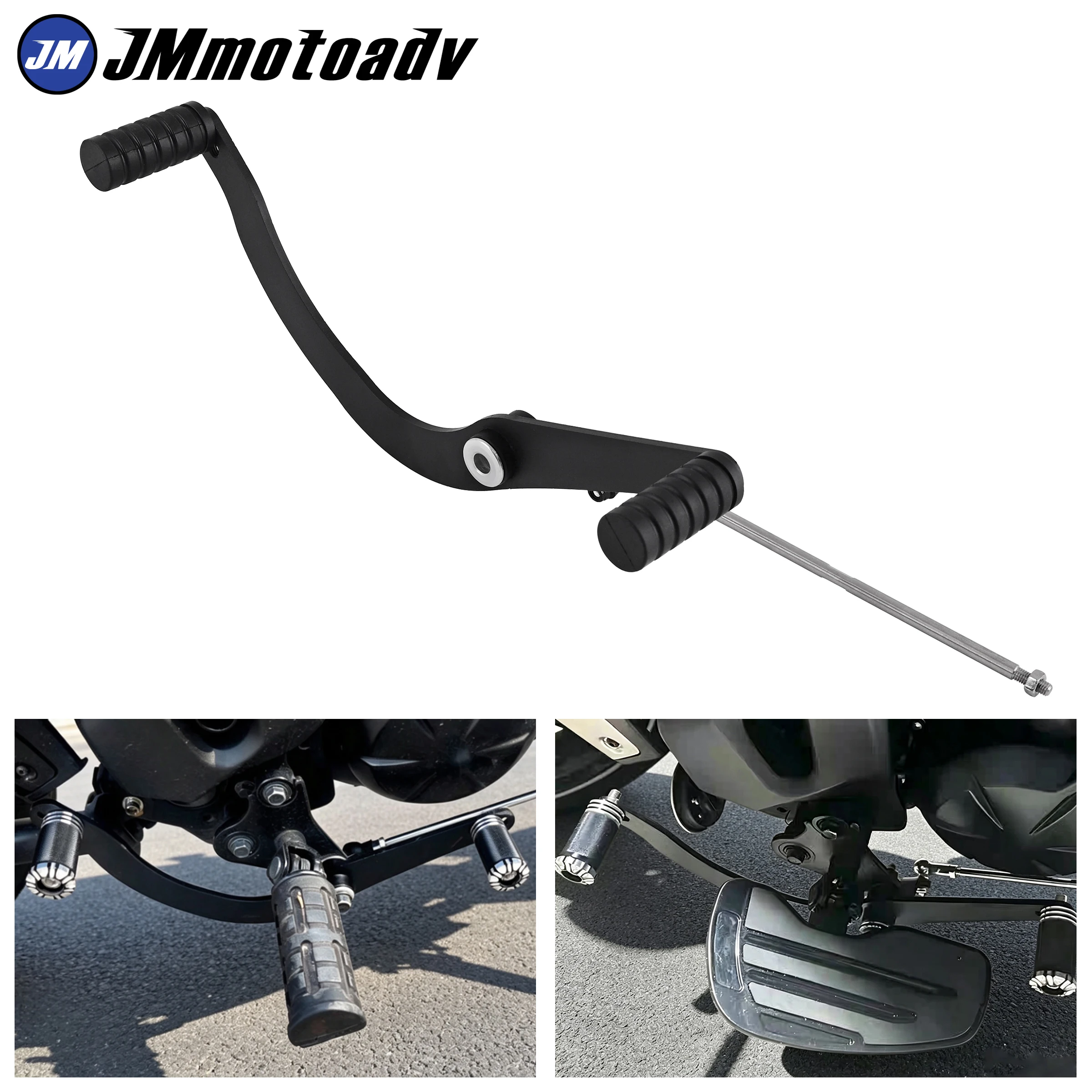 Anti slip Heel Toe Gear Shift Lever Shifter Pedal w Linkage For Kawasaki Vulcan S 650 EN650 2015-2025 Black