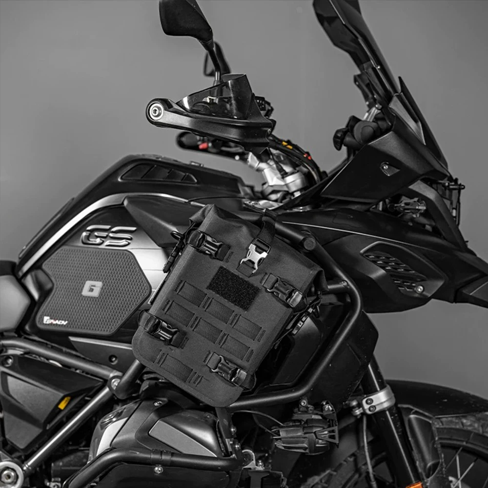Motorcycle Equipment Aluminum Alloy Molle Storage Rack Bumper Tactical Storage Board Modular Mounting for BMW HONDA YAMAHA