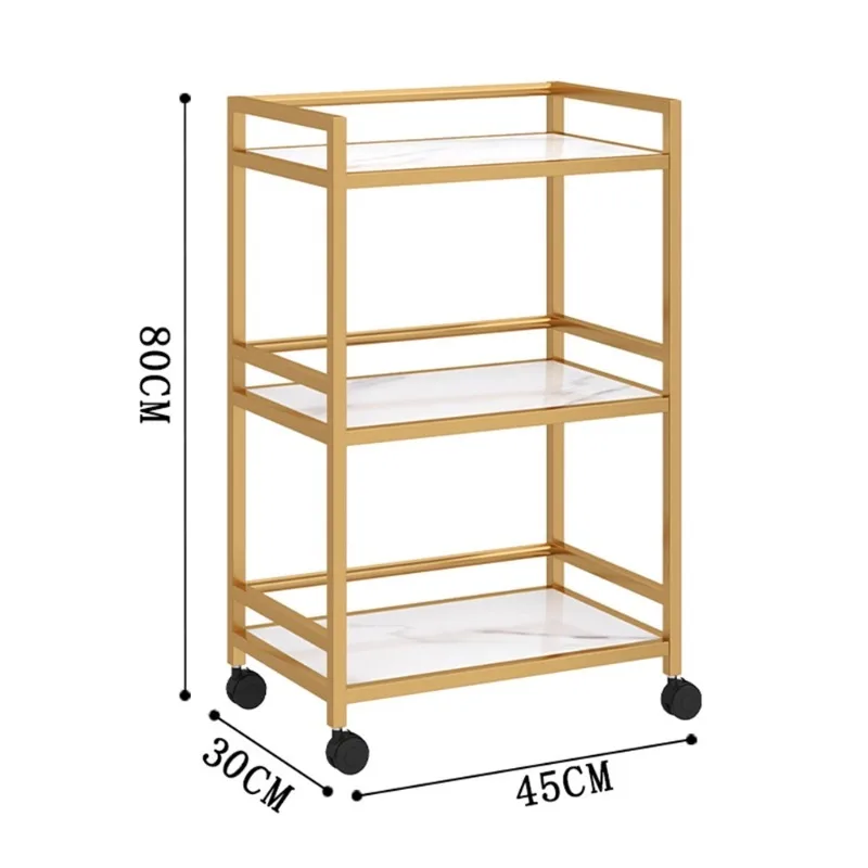 Rolling Organizer Salon Trolley Storage Tool Storage Auxiliary Aesthetic Cart Beauty Wheels Carrito Auxiliar Furniture HD50TC