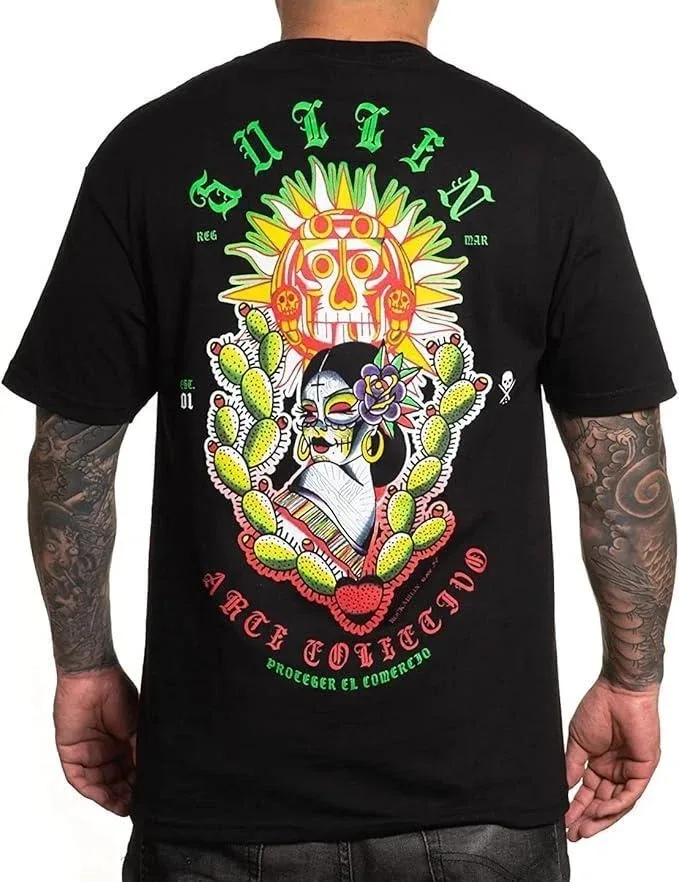 Sullen Art Co Rockabilly Ray Black MMA Tattoo Biker Tee