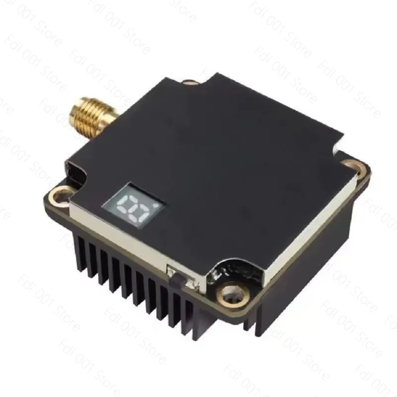 5.8G 8W Wireless Video Transmitter 96CH FPV VTX with Cooling Fan for FPV Racing Drone Long Range Transmission