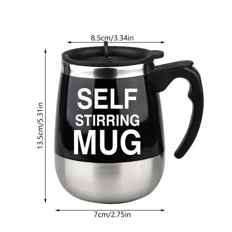 Self Stirring Coffee Mug, Stainless Steel Milk Cup, Electric Automatic Mixing Cup, Magnetic Mug, Smart Mixer