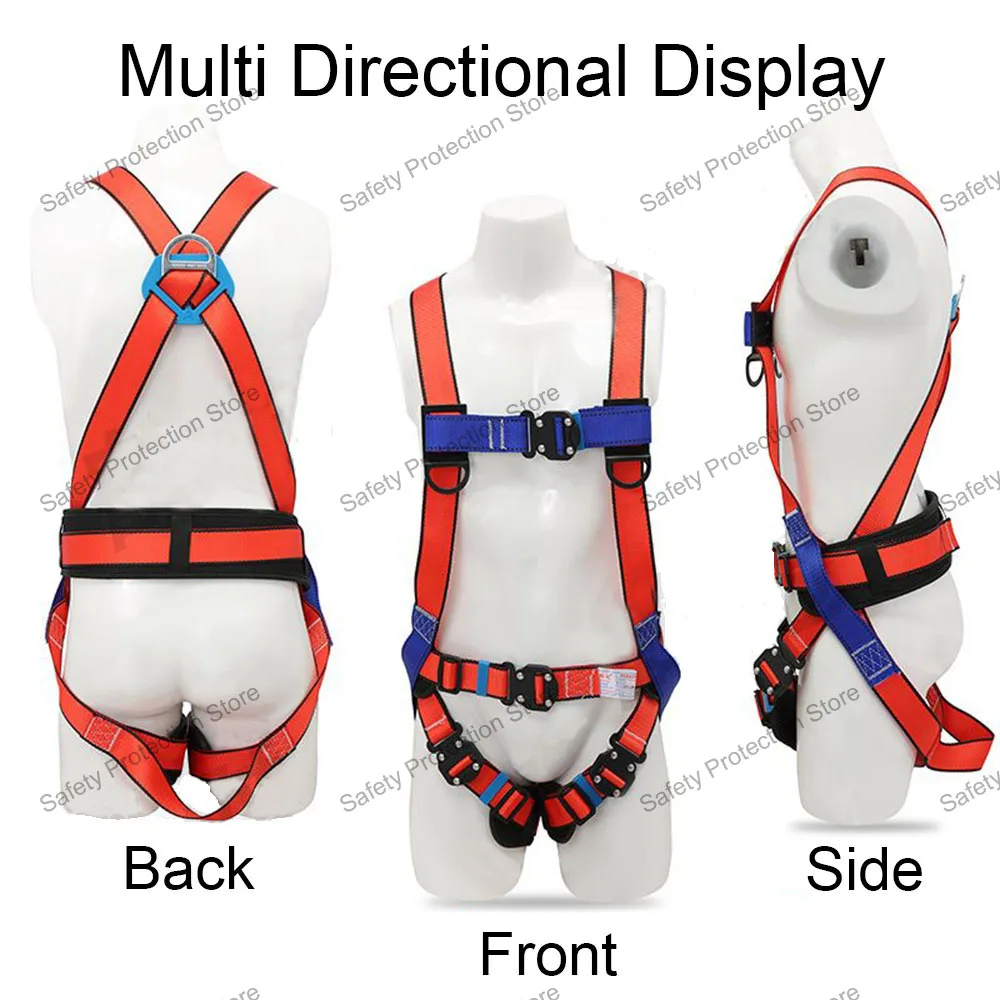 Imagem -03 - High Altitude Work Safety Belt Full Body Safety Harness Outdoor Rock Climbing Training Protective Equipment Corda Point