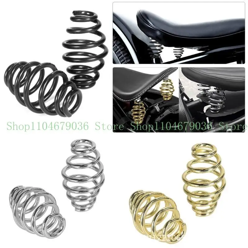 652F 2PCS Ande bicicleta ergonômica Spring Adequado para estilos bobber chiqueiro Bicicletas Rustantes Metal