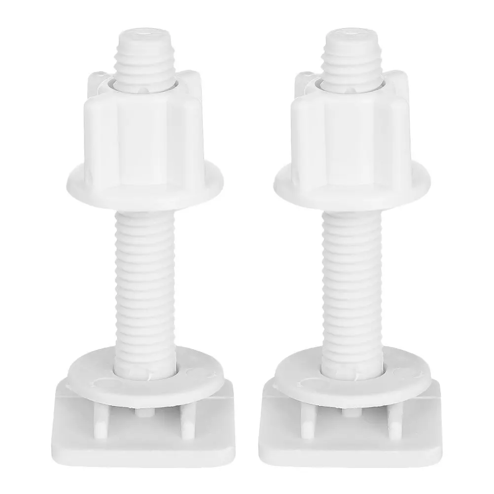 

2 Pcs Replacement Toilet Bolts Plastic for Seat Screw Tank Universal Hinge ABS Screws