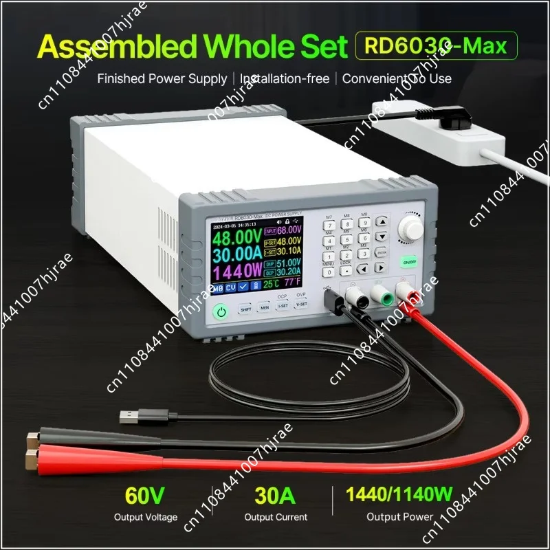 60V 30A 1440W Digital AC-DC Power Supply RD6030-Max Assembled Adjustable Bench Stabilizer For Laboratory Power & BatteryCharging