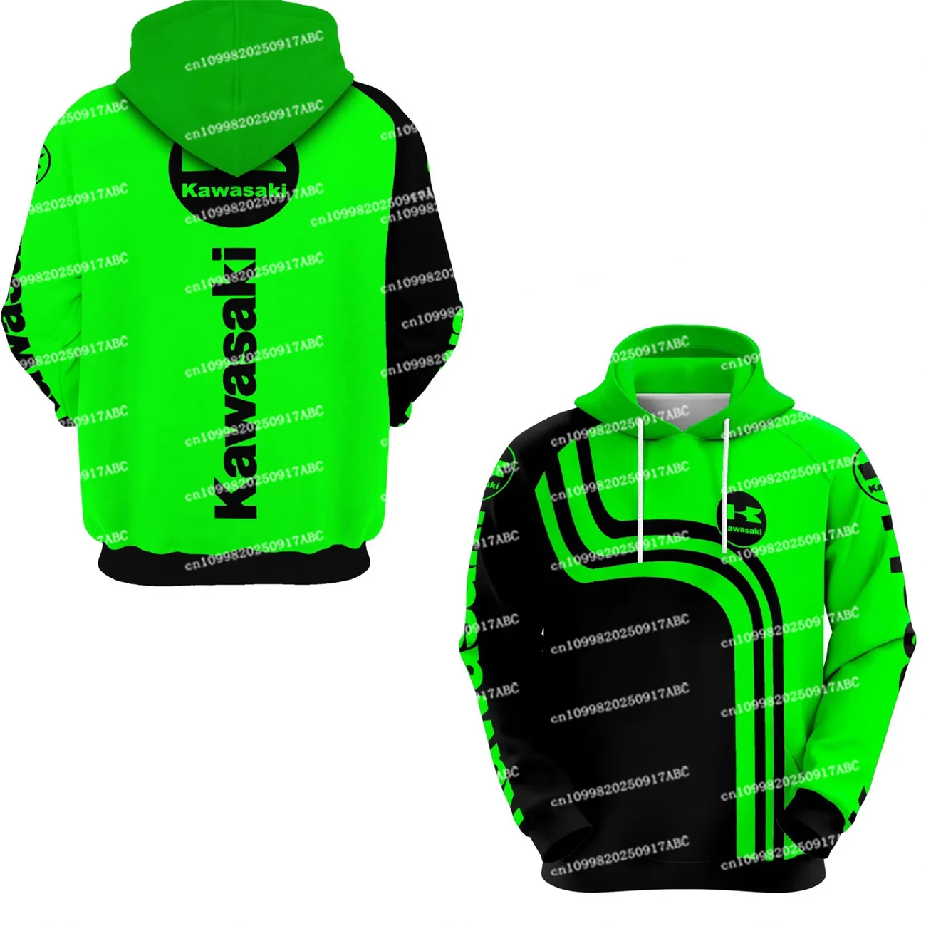 

（Kawasaki ）Spring and Autumn Men's Hoodie Printing Kawasaki Moto GP Hoodie Women's Hoodie Children's Hoodie Street Sports Hoodie