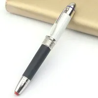 Limited Edition MB Great Feature Jimi Hen·drix  Rollerball Fountain Pen Black Barrel White Cap Fine Engraving Platinum Clip