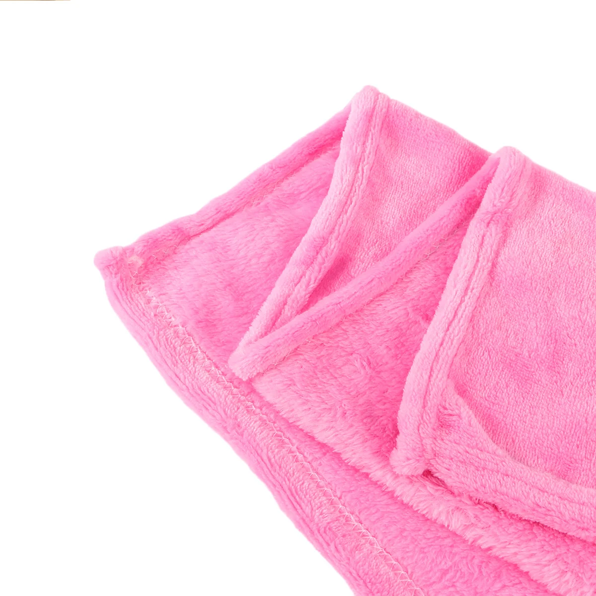 Flannel Fleece Pet Blanket Pink Solid Color Warm Soft Lightweight For Small