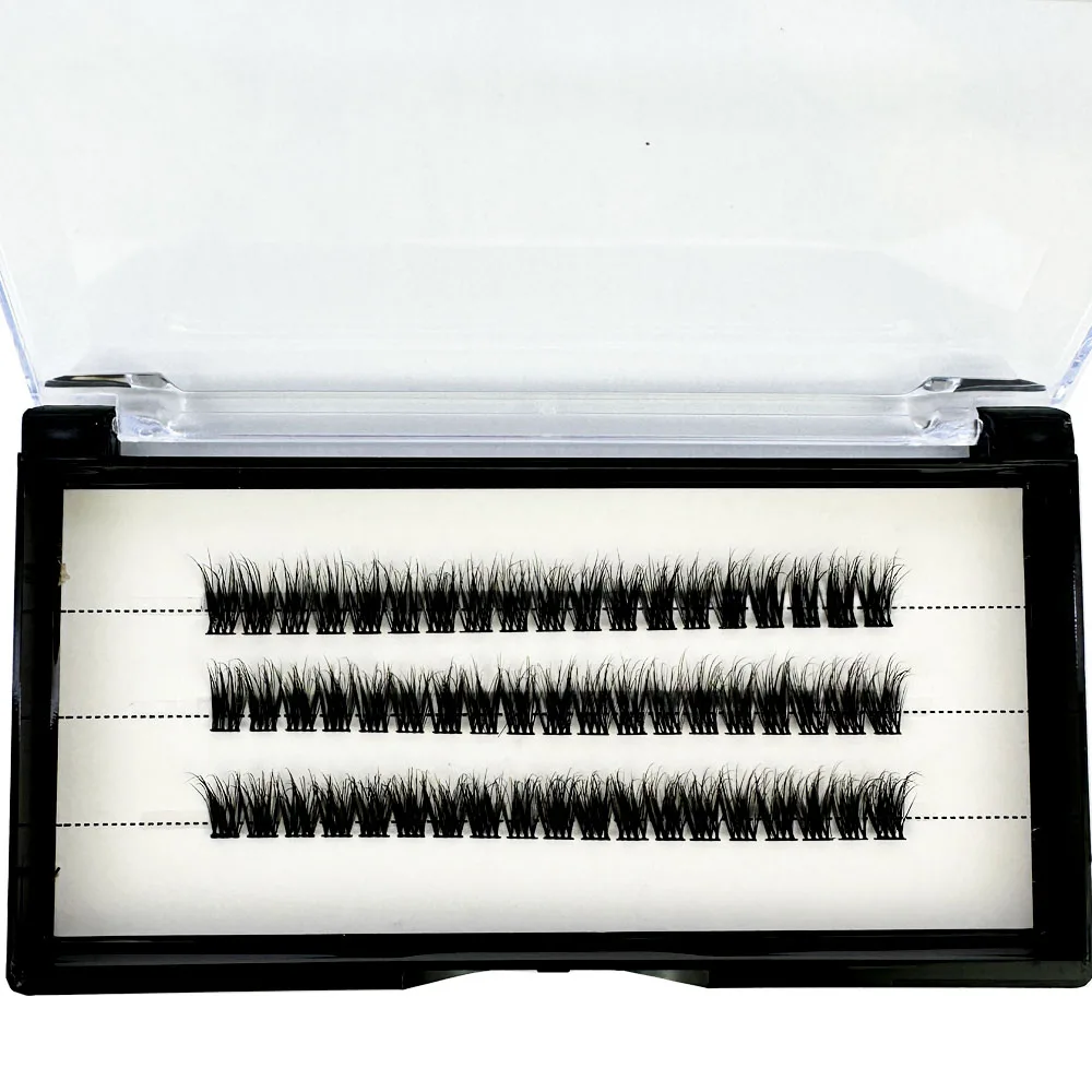 NEUE 5D Flauschige Nerzwimpern 3 Reihen Natürliche Wimpernverlängerung 3D Russische Einzelwimpern-Cluster Make-up-Tools Wimpern Cilia – Detail 13