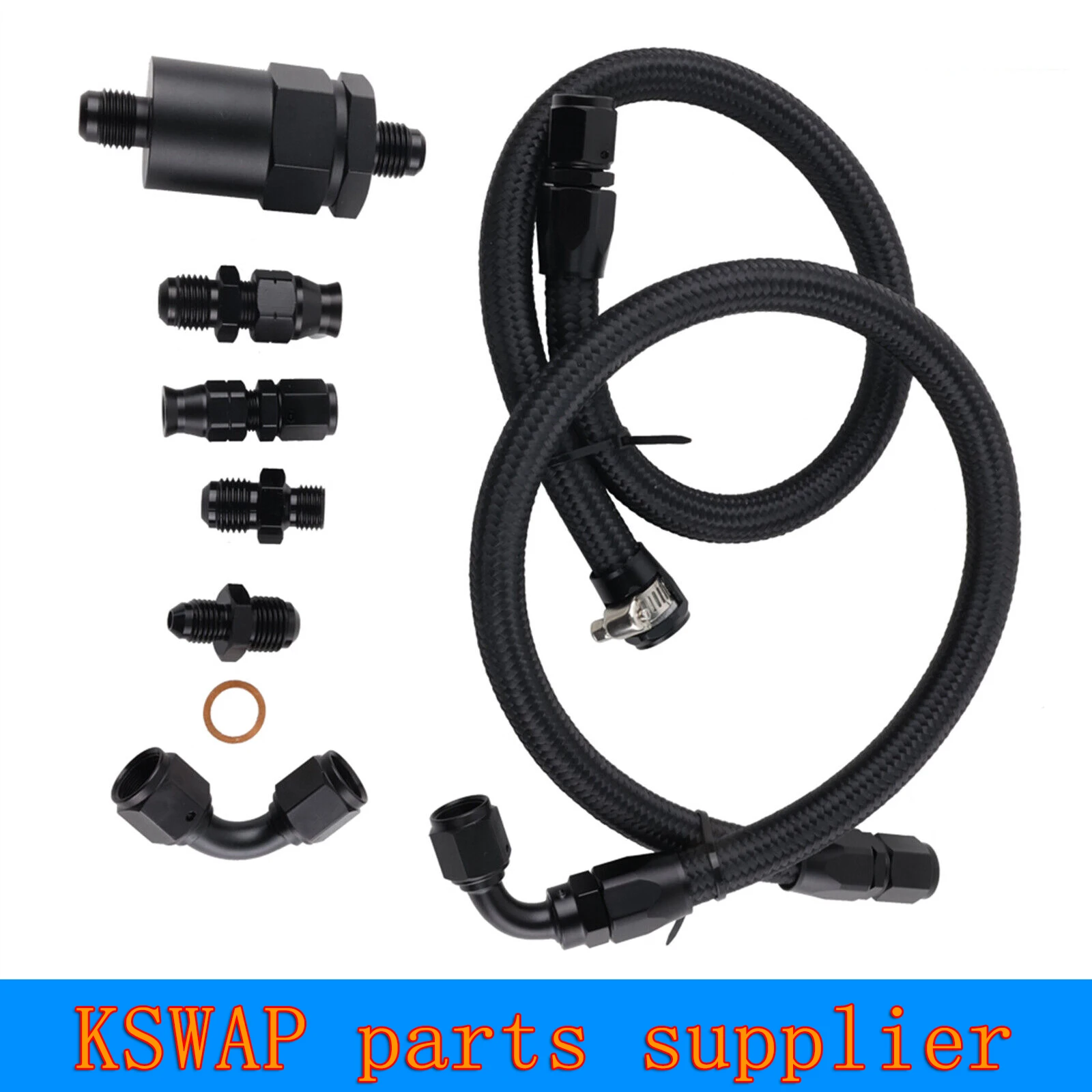 K Series K Swap Tucked Fuel Line Feed Return Line for Honda Civic Integra K20 K24 EK EG