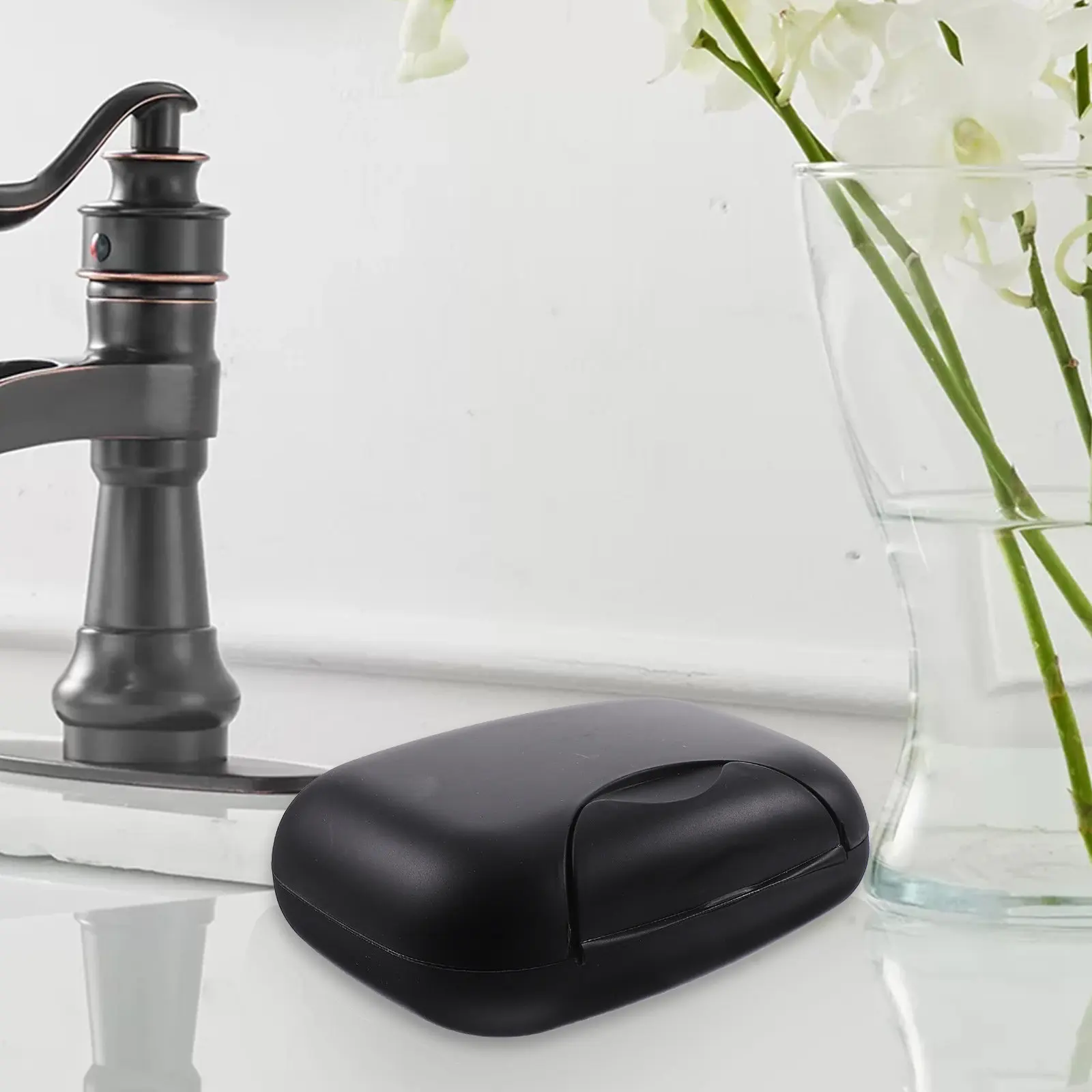 

2Pcs Waterproof Soap Box Sealing Dish Holder Portable Travel Material Modern Design Anti Slip for Home Gym Use