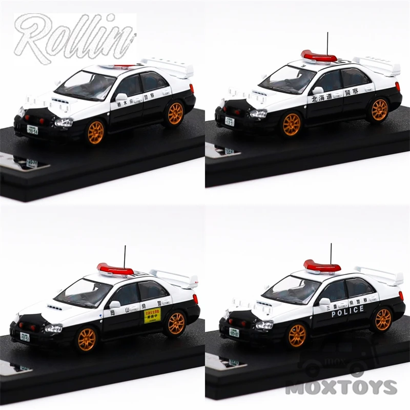 Rollin 1:64 Impreza Japanese police Diecast Model Car