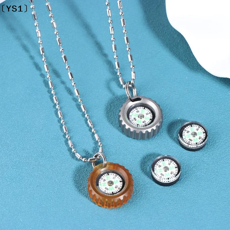 

〔YS1〕EDC PEI Titanium Alloy Compass Directional Identity Pendant Portable Emergency Travel Kits Outdoor Accessories Tools