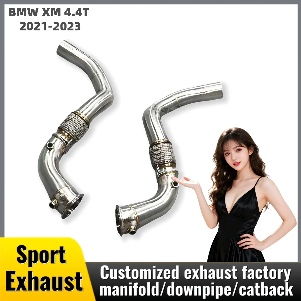 

Exhaust straight downspout for BMW XM 4.4T 2021-2023 high flow stainless steel exhaust system car head fittings retrofit