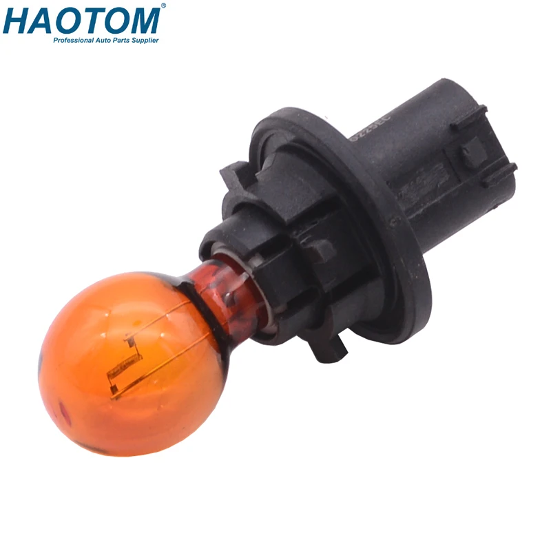 12272NA PH24WY 12V 24W PU20d-6 Amber Color Turn Signal Light Car Bulb For Porsche