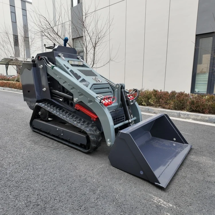 Hot Sale SDLOT 500kg Stand on No Cabin Wheel Skid Steer Loader Kubota CE EURO5 EPA Heavy Duty Build For Park Greening Work