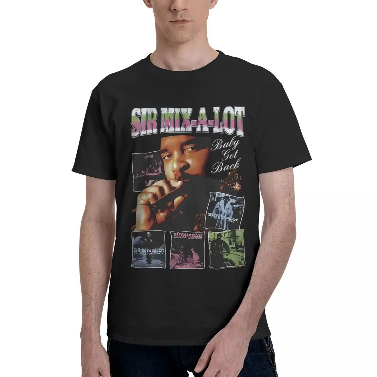 

Sir Mix A Lot Albums 100% Cotton Casual Breathable Confortable Top Men's T-Shirts Men Clothes