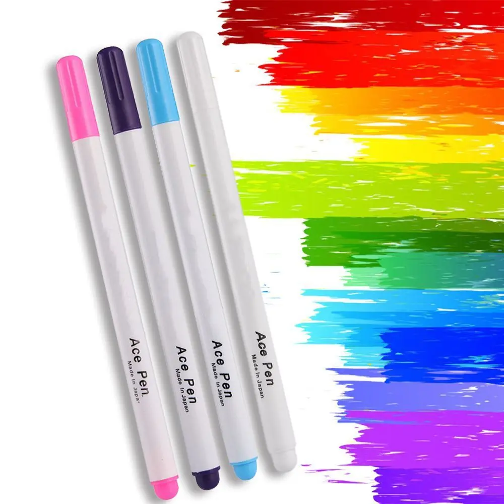 4 Pcs Hot Needlework Chalk Tool Cross Stitch Fabric Markers Pencil Sewing Accessories Water Erasable Pens