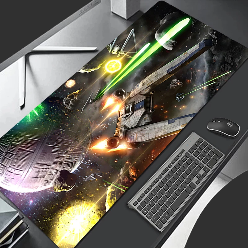 

S-star Wars Spacecrafts Mouse Pad Large Gamer Keyboard Mat Pads Gaming Desk Protector Laptops Mousepad Deskmat PC Anime Mousepad