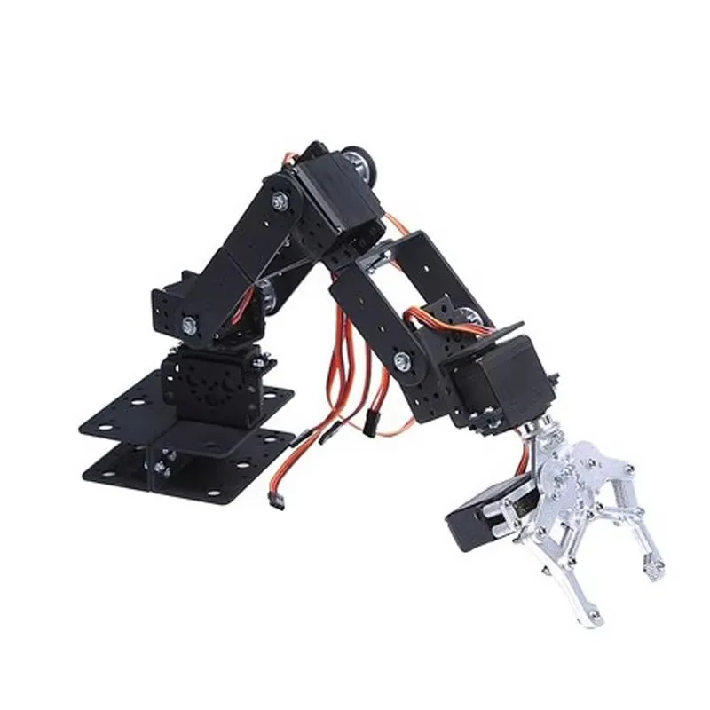 6 Dof Mechanische arm Robotmanipulator Robotonderwijsplatform Basisklem Robotachtig rechthoekig chassis