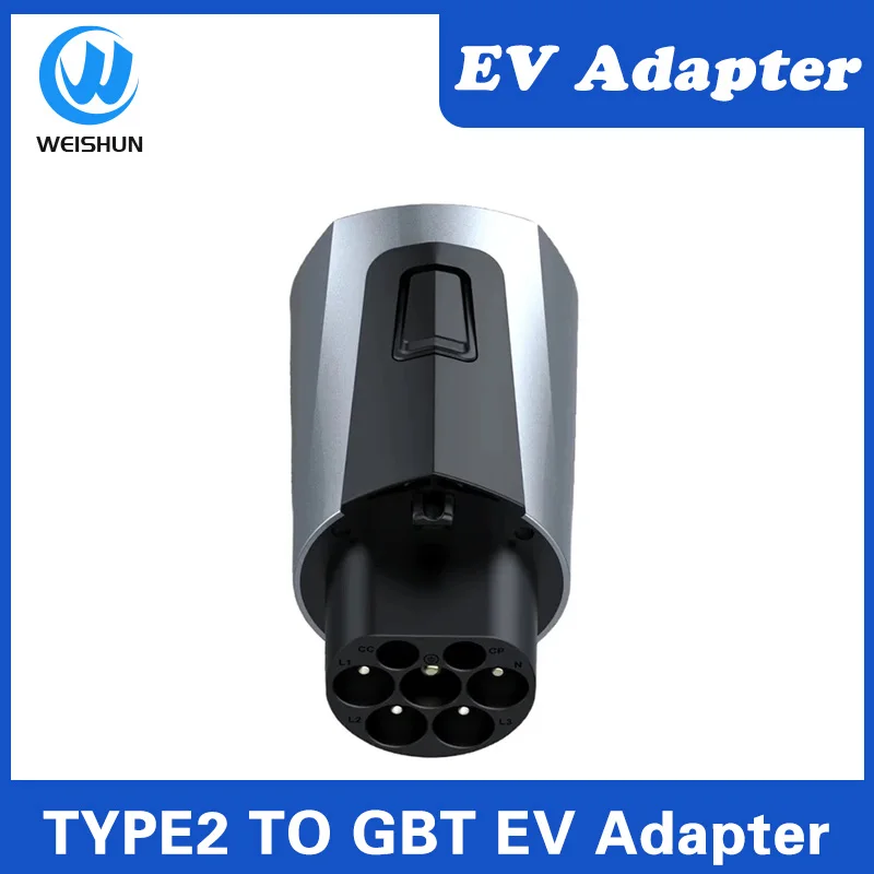 32A EV Adapter Charging Converter 380V-480V 22KW IEC 62196 Type 2 to GB/T 20234 Charger Converter Adapter For BYD Tesla