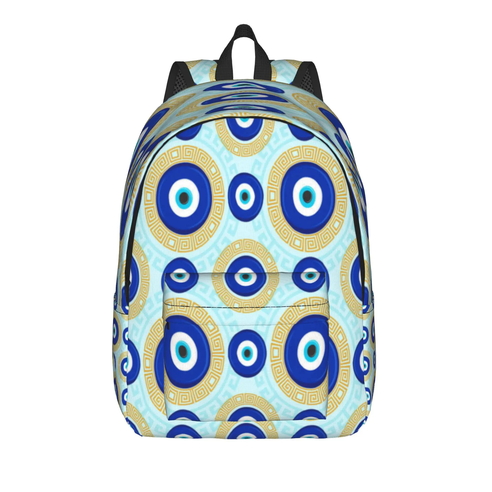 Evil Eye Ethnic Pattern Mystic Greek Amulet Turkish Backpack Cycling Backpacks Girl Stylish High Bags High Quality Rucksack
