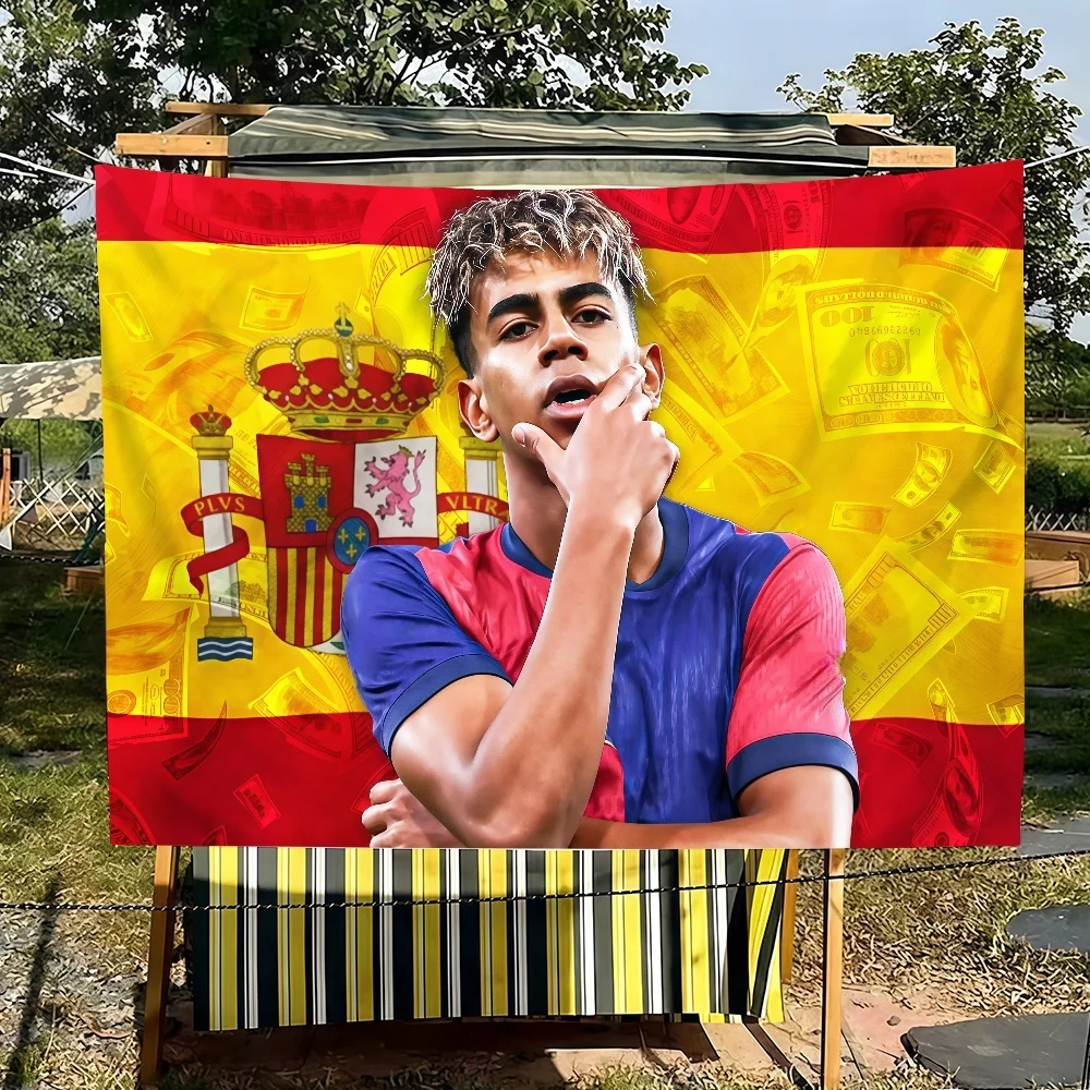 Football Yamal flag For Bedroom Living Bar Garden Outdoor Active Decoration Background And Concert  Funny Flags Wall Tapestry