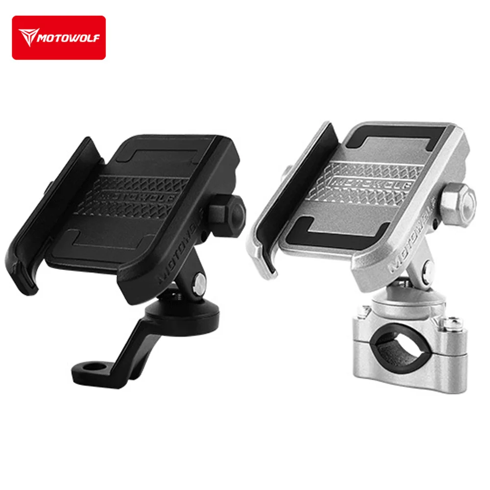 Soporte para Teléfono de Motocicleta, Aleación de Aluminio, Modificado para Manillar, Universal, Espejo Retrovisor, Soporte para Bicicleta, Soporte Celular Moto