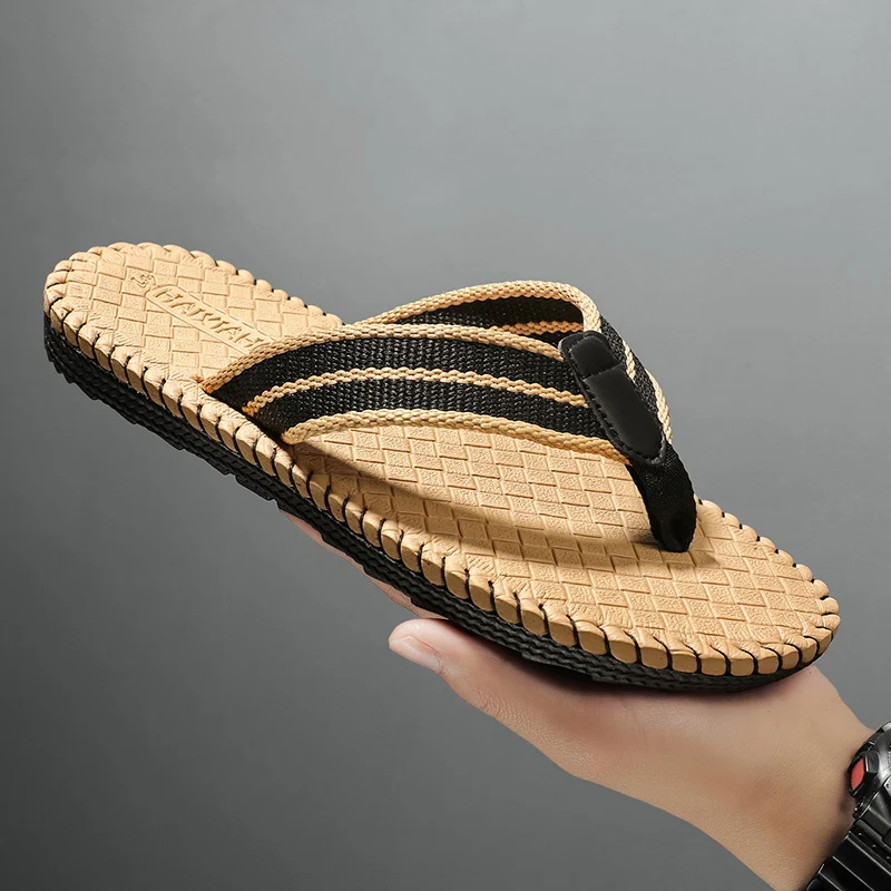 

Men'S Slippers New Large-Sized Fashionable Casual Men'S Sandals With Thick Soles Light Weight, Hiking Wading Men'S Flip-Flops