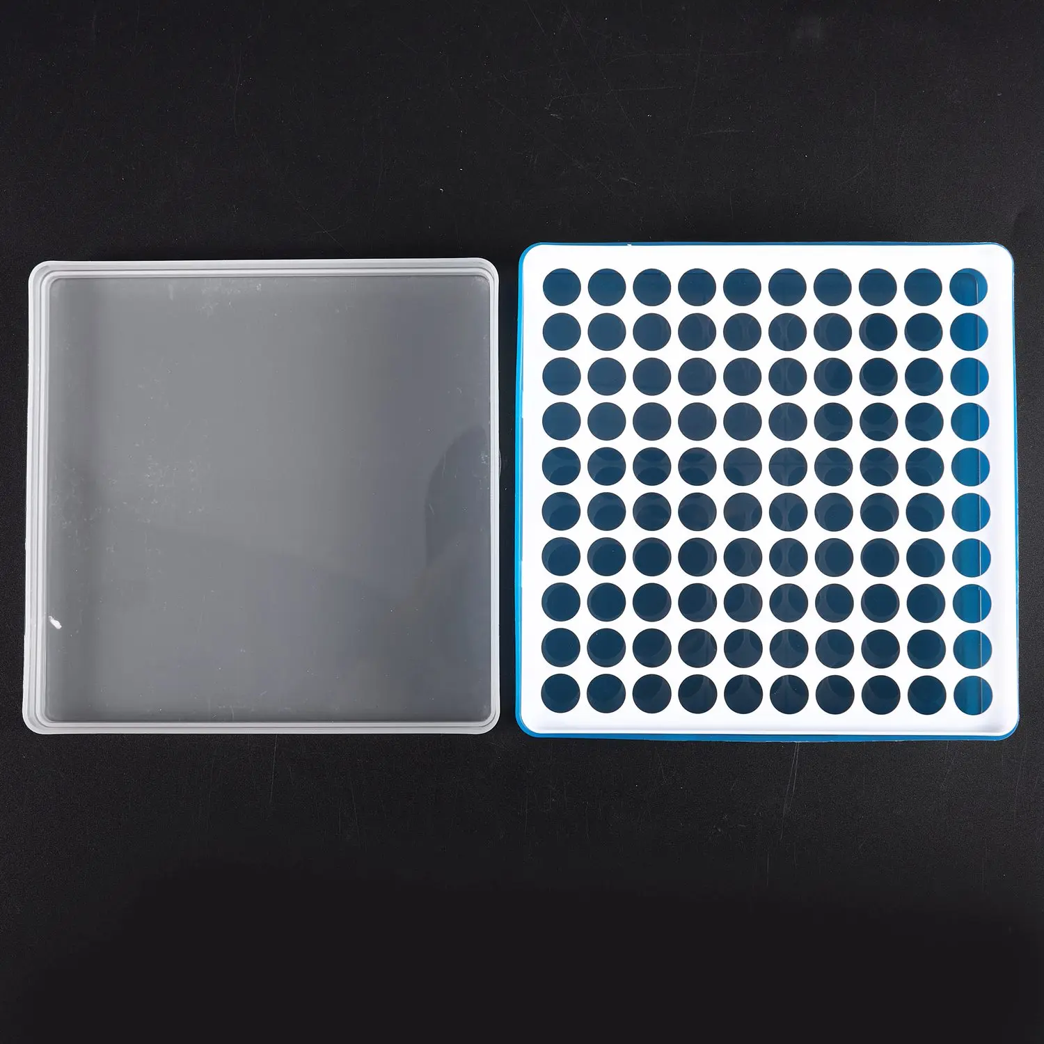 

ABVS Plastic Square 100 Positions Laboratory 1.5ml Centrifuge Tube Case Box