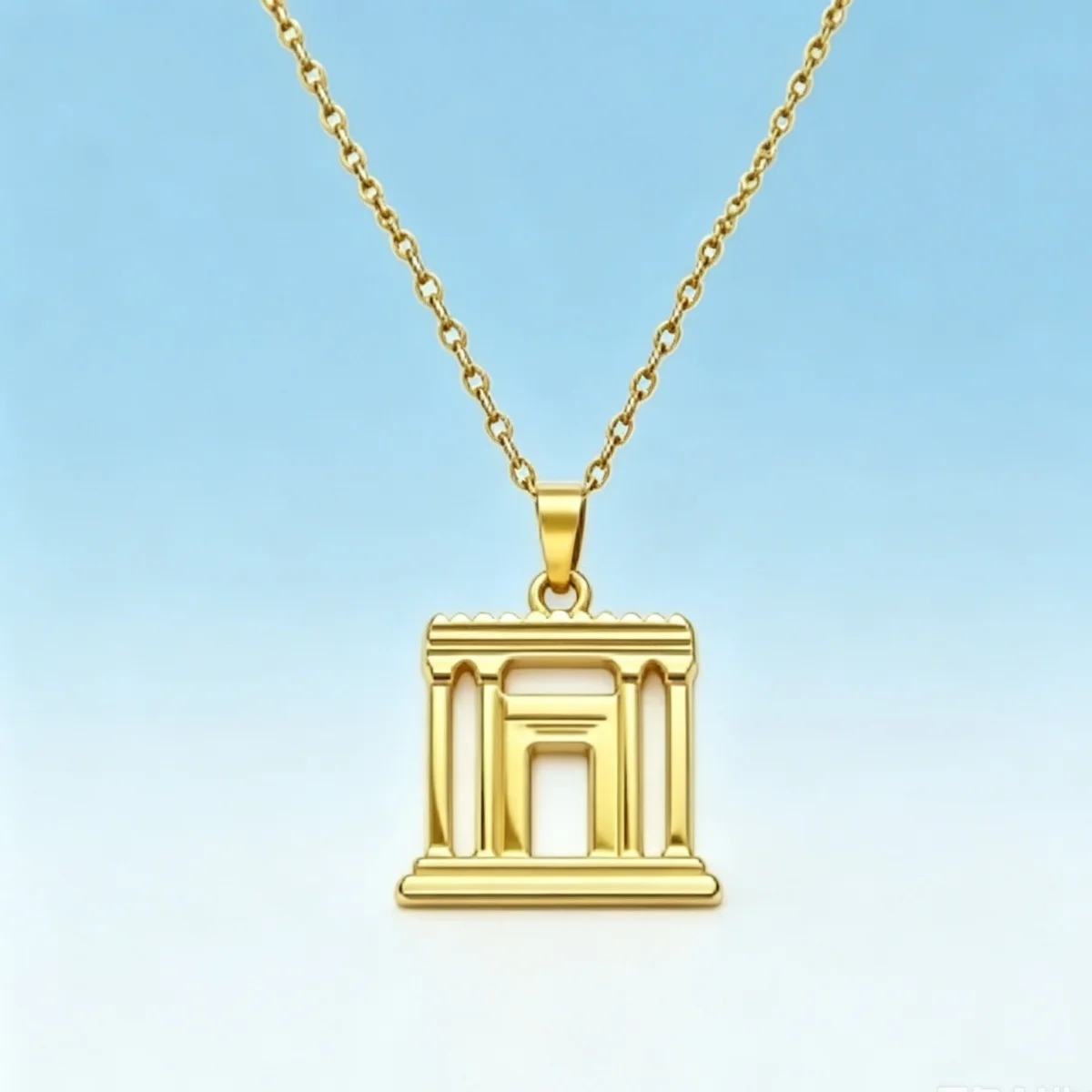 Lemegeton Jerusalem Temple Pendant Necklace Stainless Steel Holy Land Blessed Faith Jewelry Women Religious Gift