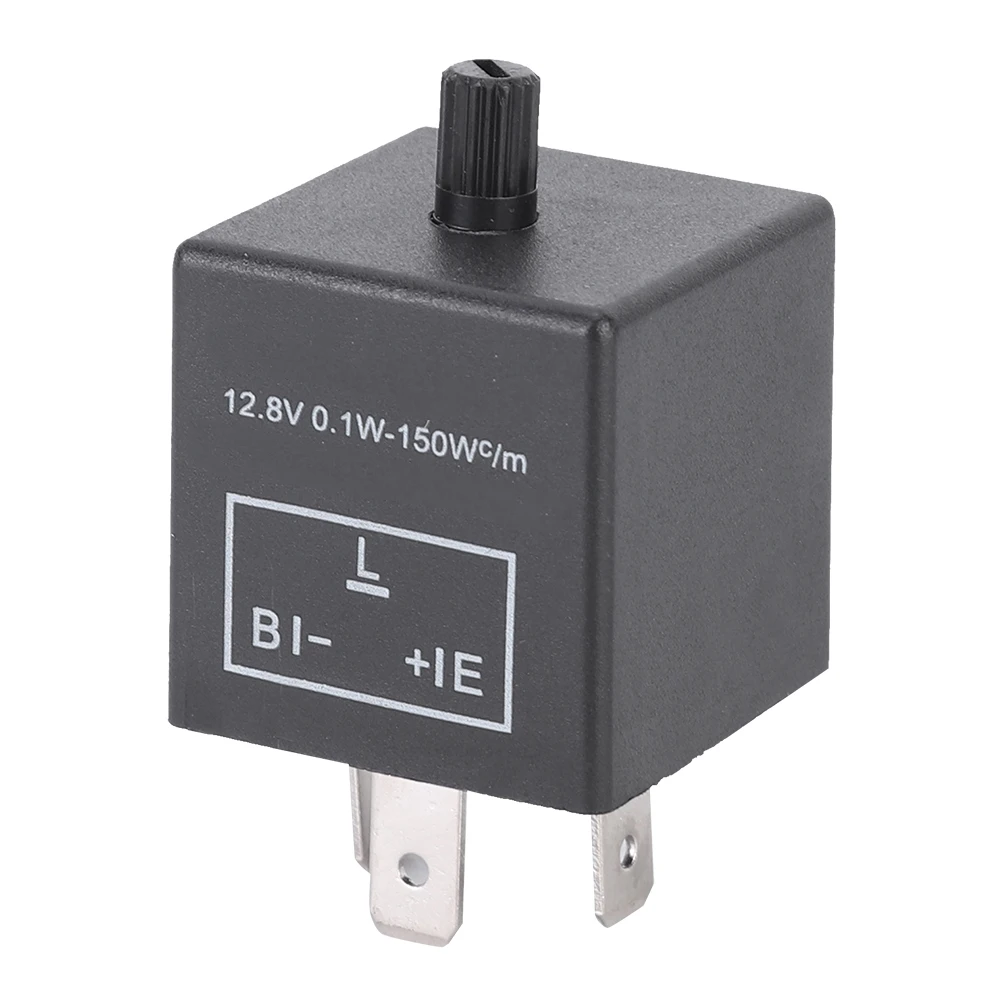 1Pc 3Pin Car LED Light Flasher Relay Turn Signal Rate Control Blinker Relay 12.8V 0.1-150W For Automobile Lamp Tool Accessories