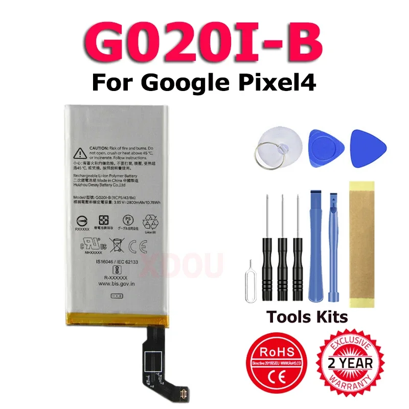 

New Phone G020I-B Battery For HTC Pixel 4 Quality Backup Li-polymer Batteria In Stock