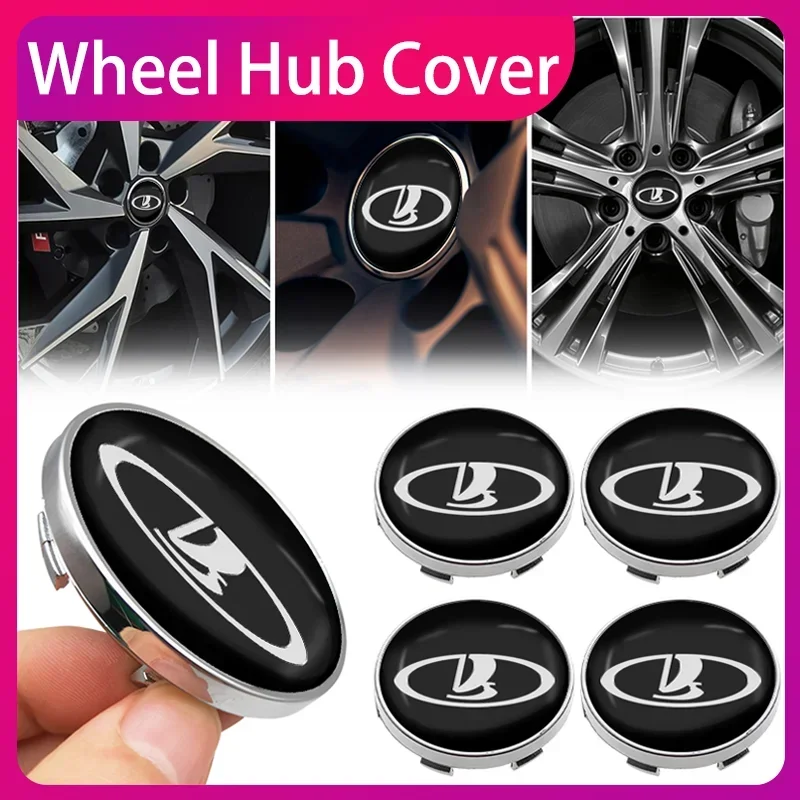 

Car Wheel Center Hub Cap Rim Cover Emblem Stickers Exterior Decoration For Lada Granta Vaz Kalina Priora Niva Samara Accessories
