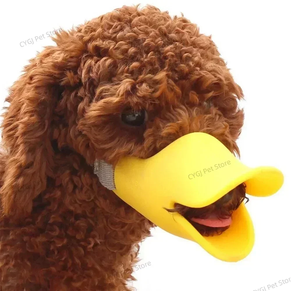 Dog Muzzle Silicone Mask Duck Muzzle Mask for Pet Dogs Anti Bite Stop Barking Small Large Dog Mouth Muzzles Pet Dog Accessories