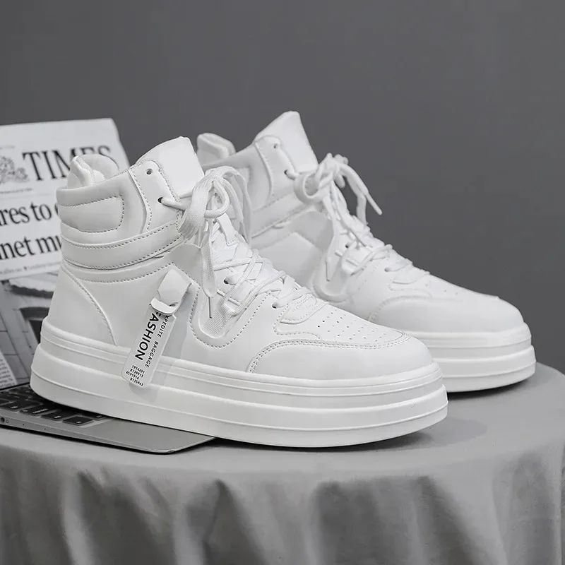 

2025 New Mens Shoes Spring Comfortable Men‘s Boots Luxury Brand High-Top Shoes for Men Fashion Casual Shoes Men Sneakers Zapatos