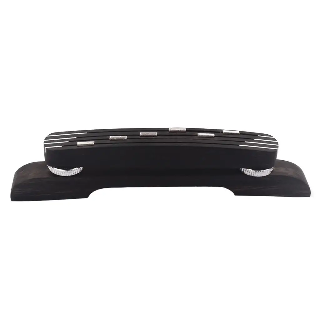 Tooyful Acoustic Guitar Parts Ebony Bridge Adjustable Height for Germany Hofner Jazz Guitar Accs - view 2